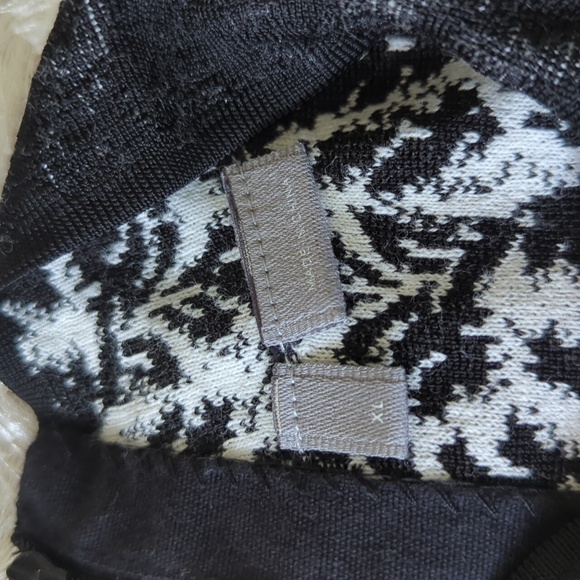 Anthropologie Vanessa Virginia Black White Malvina Sweater Dress XL - Picture 10 of 12
